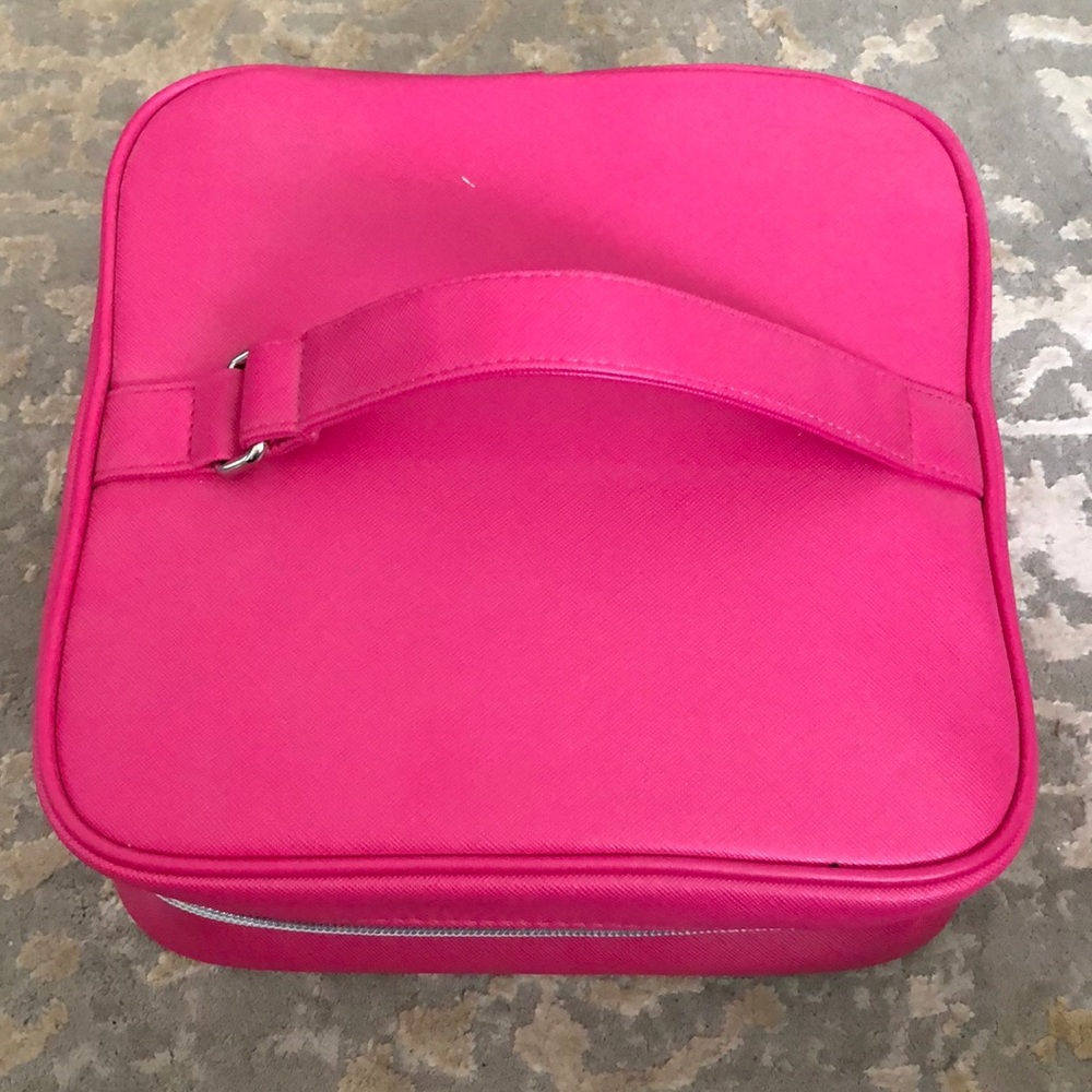 Pink Lancome makeup case